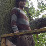 Alford Brushed Wool Stripe Sweater Jade Genevieve Sweeney