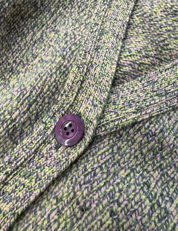 Alloa Cardigan Lambswool Lichen Genevieve Sweeney