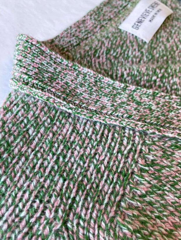 Alva Cardigan Lambswool Green Genevieve Sweeney