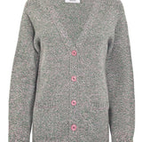 Alva Cardigan Lambswool Green Genevieve Sweeney