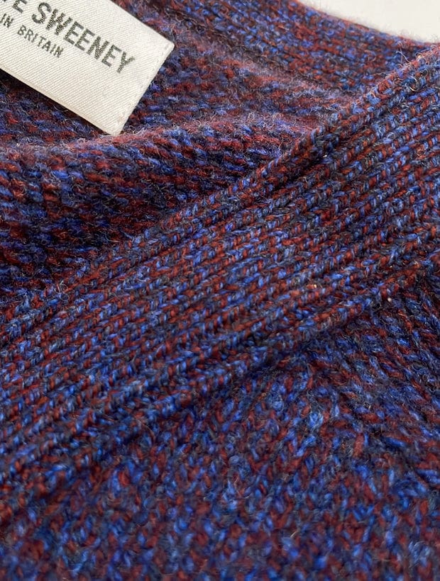 Alva Cardigan Lambswool Indigo Genevieve Sweeney