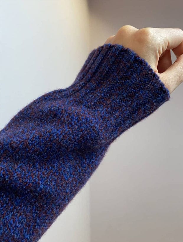 Alva Cardigan Lambswool Indigo Genevieve Sweeney