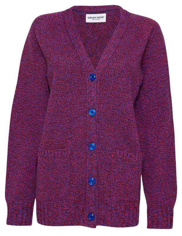 Alva Cardigan Lambswool Pink Genevieve Sweeney