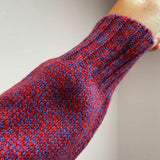 Alva Cardigan Lambswool Vermilion Genevieve Sweeney