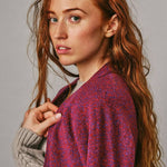 Alva Cardigan Lambswool Vermilion Genevieve Sweeney