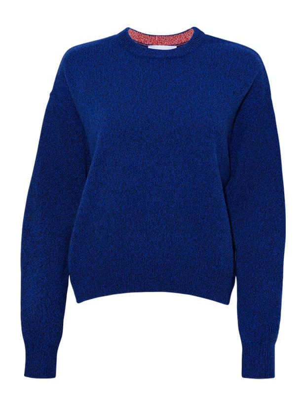 Ash Lambswool Sweater Blue Marl Genevieve Sweeney