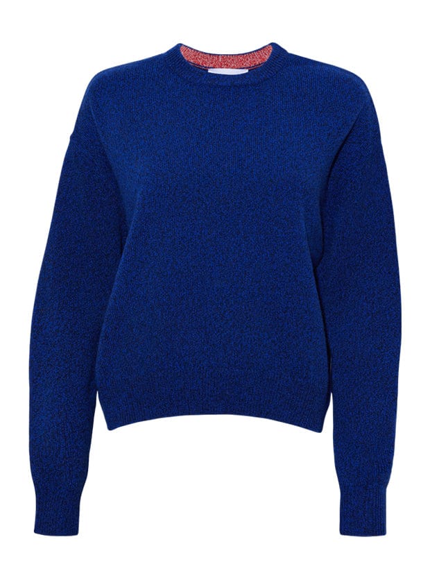 Ash Lambswool Sweater Blue Marl Genevieve Sweeney