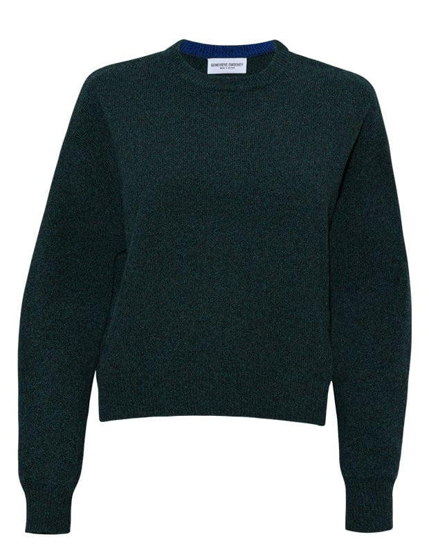 Ash Lambswool Sweater Charcoal Marl Genevieve Sweeney