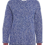 Brook Sweater Textured Lambswool Blue Genevieve Sweeney