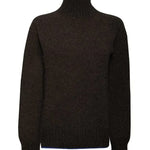 Elsi Lambswool Turtleneck Sweater Charcoal Genevieve Sweeney
