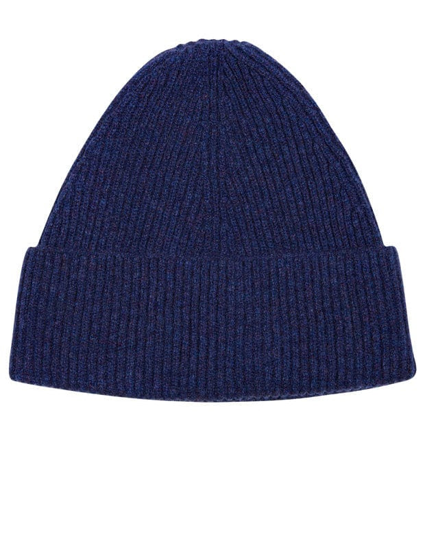 Lambswool Beanie Ink Navy Genevieve Sweeney