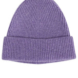 Lambswool Beanie Lilac Melange Genevieve Sweeney