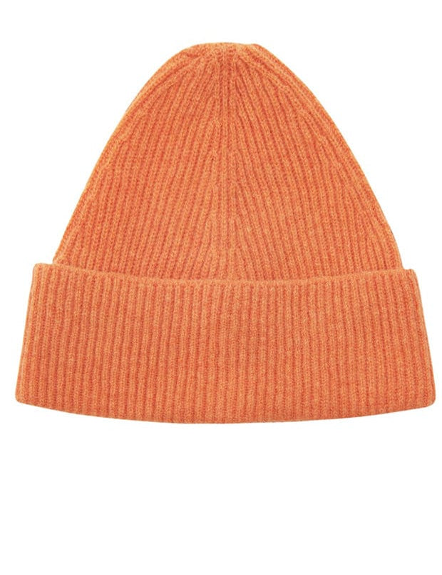 Lambswool Beanie Orange Genevieve Sweeney