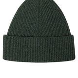 Lambswool Beanie Peacock Green Genevieve Sweeney