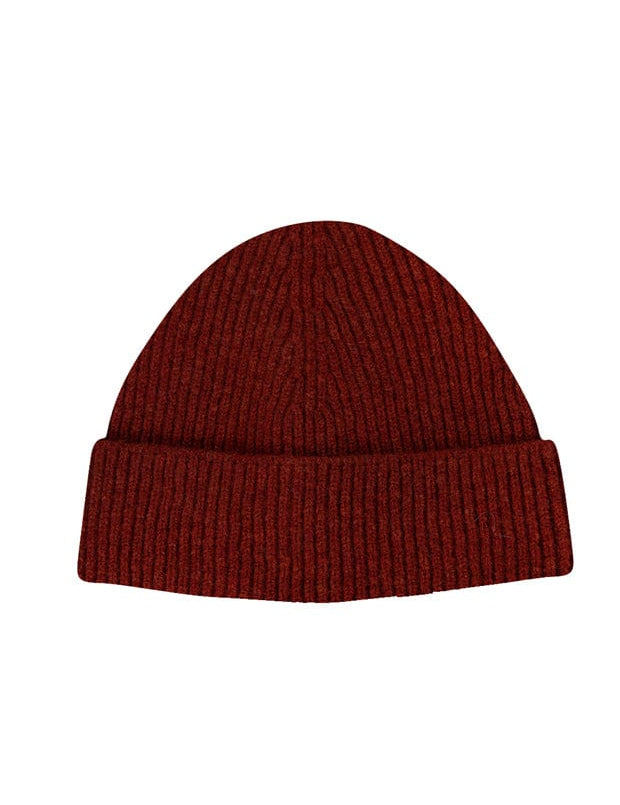 Lambswool Beanie Rusty Red Genevieve Sweeney