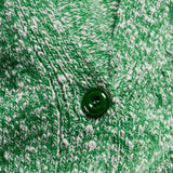 Lea Cardigan Textured Lambswool Green Genevieve Sweeney