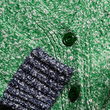 Lea Cardigan Textured Lambswool Green Genevieve Sweeney