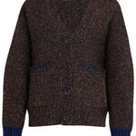 Lea Cardigan Textured Lambswool Hazelnut Genevieve Sweeney