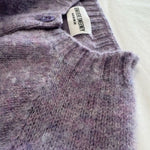 Lenzie Brushed Wool Cardigan Lilac Heather- Preorder Genevieve Sweeney