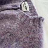 Lenzie Brushed Wool Cardigan Lilac Heather- Preorder Genevieve Sweeney