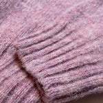 Leslie Brushed Wool Sweater Heather Pink - Preorder Genevieve Sweeney