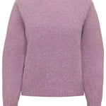 Leslie Brushed Wool Sweater Heather Pink - Preorder Genevieve Sweeney