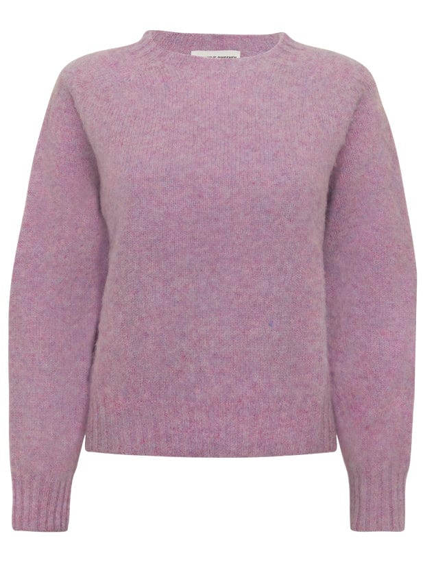 Leslie Brushed Wool Sweater Heather Pink - Preorder Genevieve Sweeney