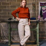 Leslie Brushed Wool Sweater Spiced Red Genevieve Sweeney