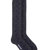 Sia Merino Knee High Socks Dark Grey Genevieve Sweeney