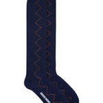 Sia Merino Knee High Socks Navy Genevieve Sweeney