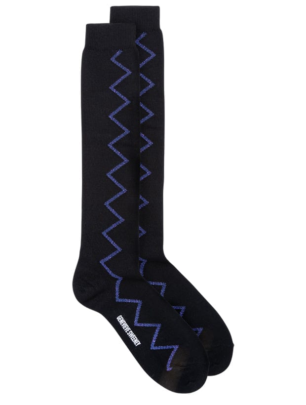 Sia Organic Cotton Knee High Socks Black Genevieve Sweeney