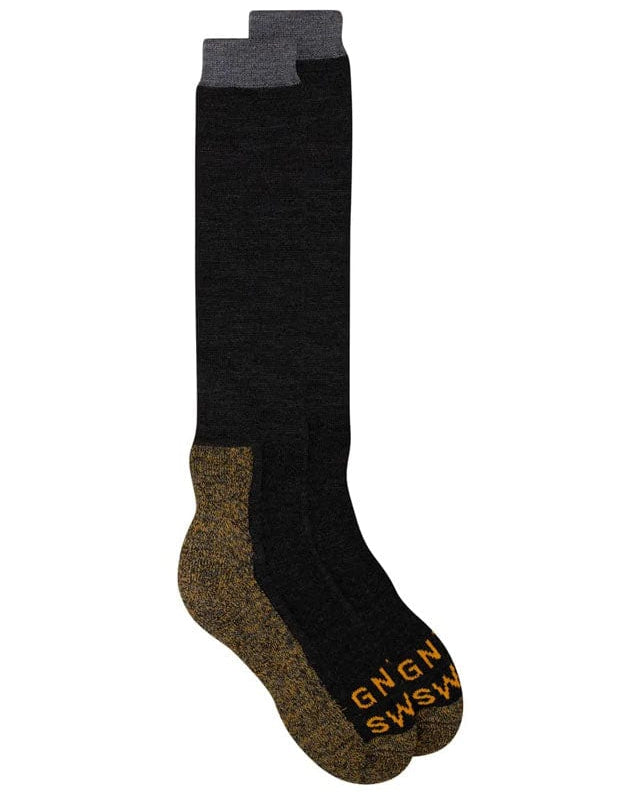 GS Merino Wool Long Walking Ski Sock Charcoal Genevieve Sweeney