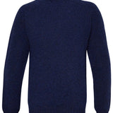 Lunan Brushed Wool Sweater Navy Ink Genevieve Sweeney