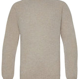 Lunan Brushed Wool Sweater Putty Melange Genevieve Sweeney