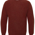 Lunan Brushed Wool Sweater Spiced Red Genevieve Sweeney