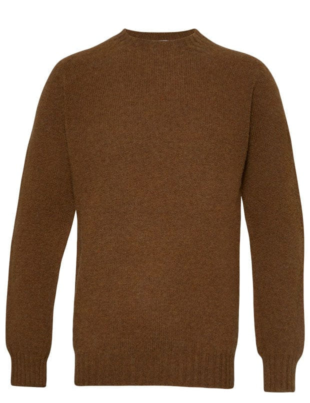 Lunan Brushed Wool Sweater Nutmeg Genevieve Sweeney