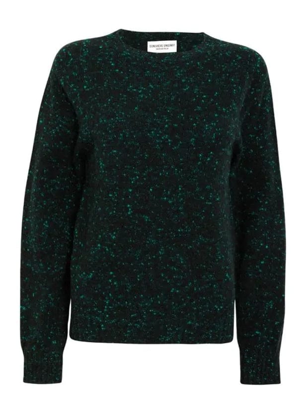 Maud Lambswool Cashmere Sweater Emerald Genevieve Sweeney