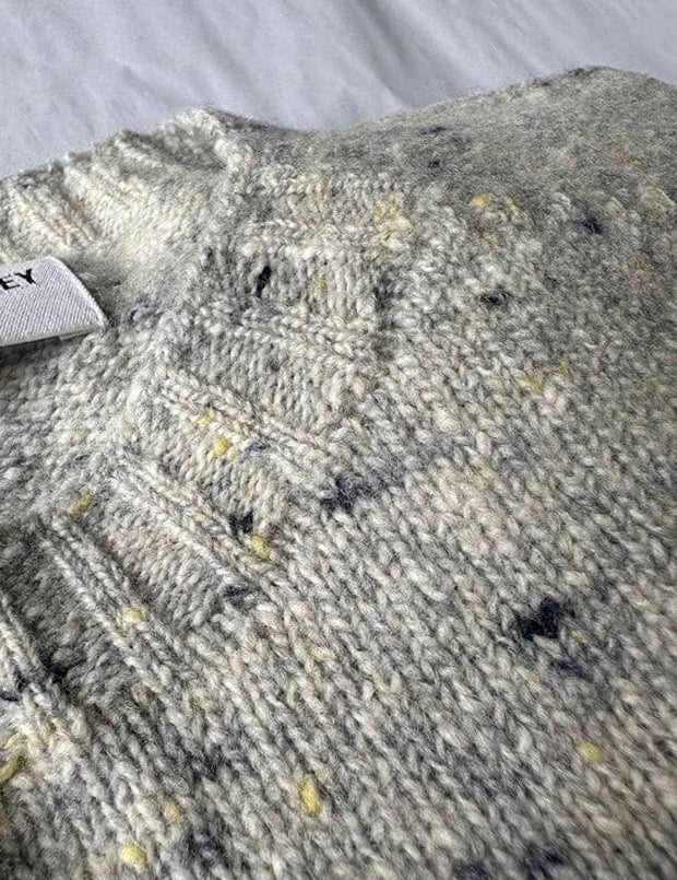 Maud Lambswool Cashmere Sweater Light Grey Genevieve Sweeney