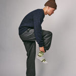 Mauden Lambswool Cashmere Sweater Navy Genevieve Sweeney