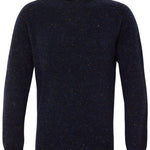 Mauden Lambswool Cashmere Sweater Navy Genevieve Sweeney
