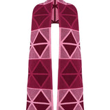 Geometric Lambswool Blanket Scarf Raspberry Pink Genevieve Sweeney