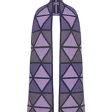 Geometric Lambswool Blanket Scarf Lilac Genevieve Sweeney