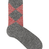 Salpaka Merino Wool Alpaca Argyle Socks Charcoal Genevieve Sweeney
