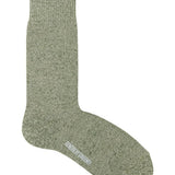 Salpaka Merino Wool Alpaca Marl Socks Khaki Tipping Genevieve Sweeney