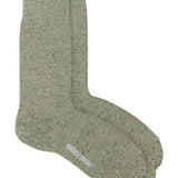 Salpaka Merino Wool Alpaca Marl Socks Khaki Tipping Genevieve Sweeney