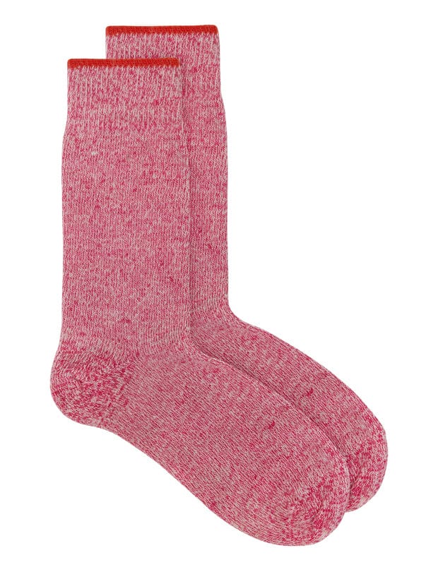 Salpaka Merino Wool Alpaca Marl Socks Pink Tipping Genevieve Sweeney
