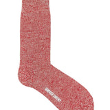 Salpaka Merino Wool Alpaca Marl Socks Red Tipping Genevieve Sweeney