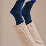 Samar Merino Wool Marl Sock Jade Marl Genevieve Sweeney