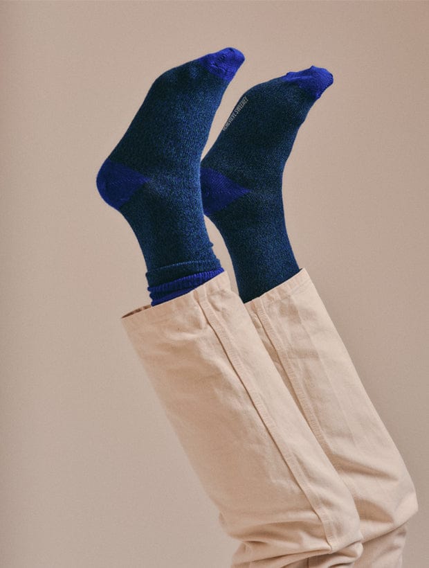 Samar Merino Wool Marl Sock Jade Marl Genevieve Sweeney