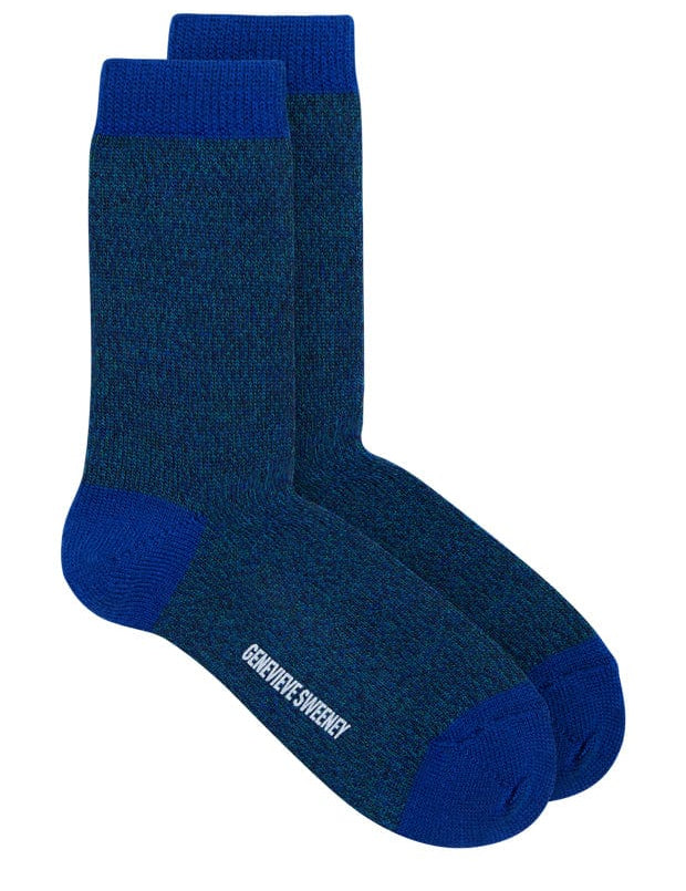 Samar Merino Wool Marl Sock Jade Marl Genevieve Sweeney